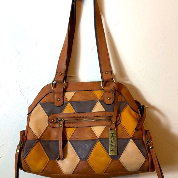 Massini Handbags - Massini patchwork leather purse